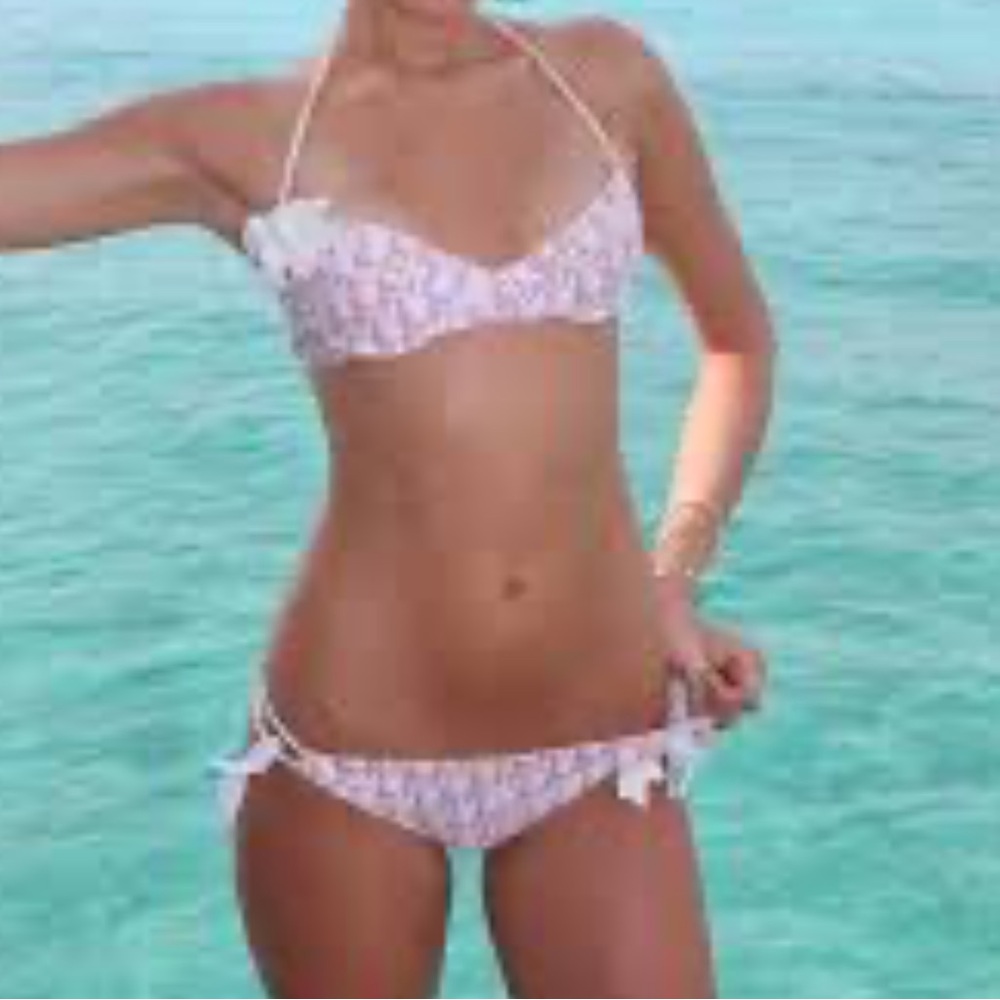 Vintage Christian Dior Y2K Girly Pink Collection Bikini SET. John Galliano RARE